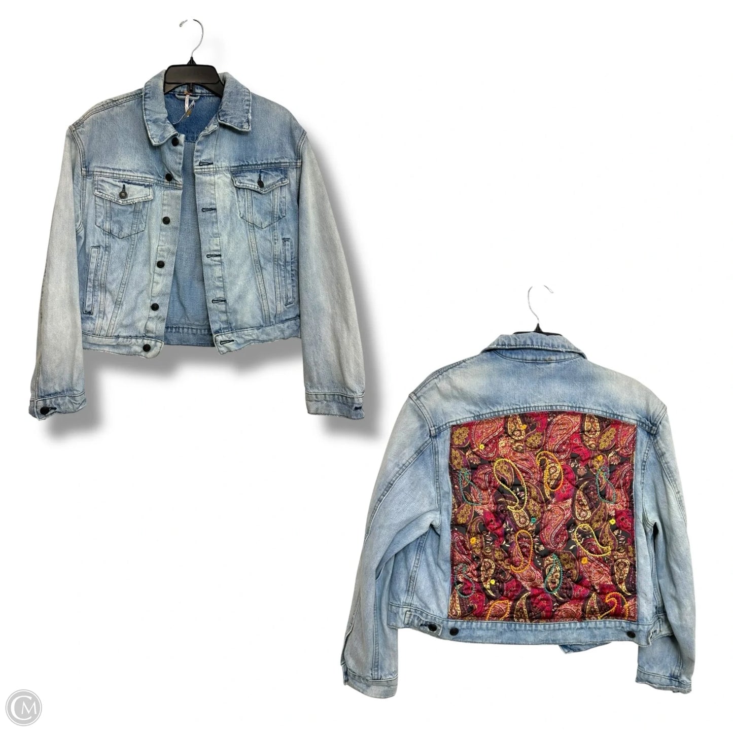 Jacket Denim By Free People In Blue Denim, Size: Xs