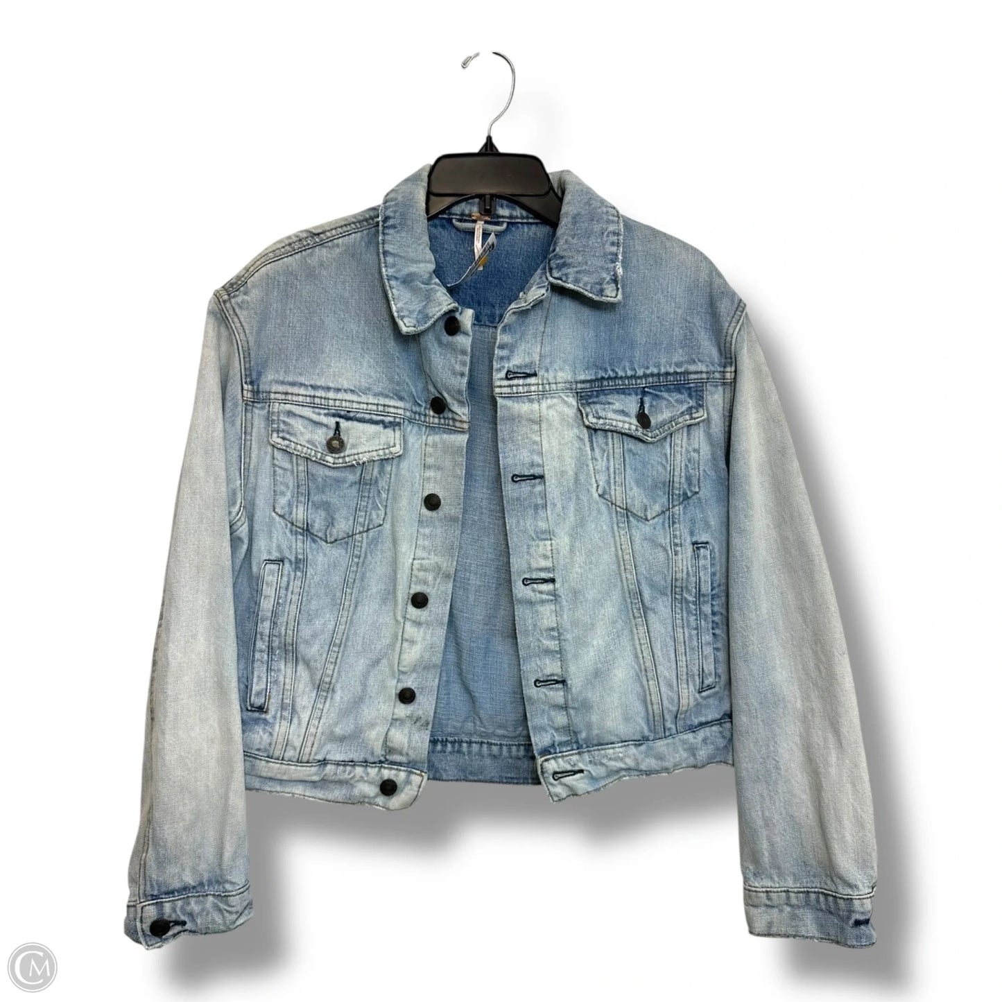 Jacket Denim By Free People In Blue Denim, Size: Xs