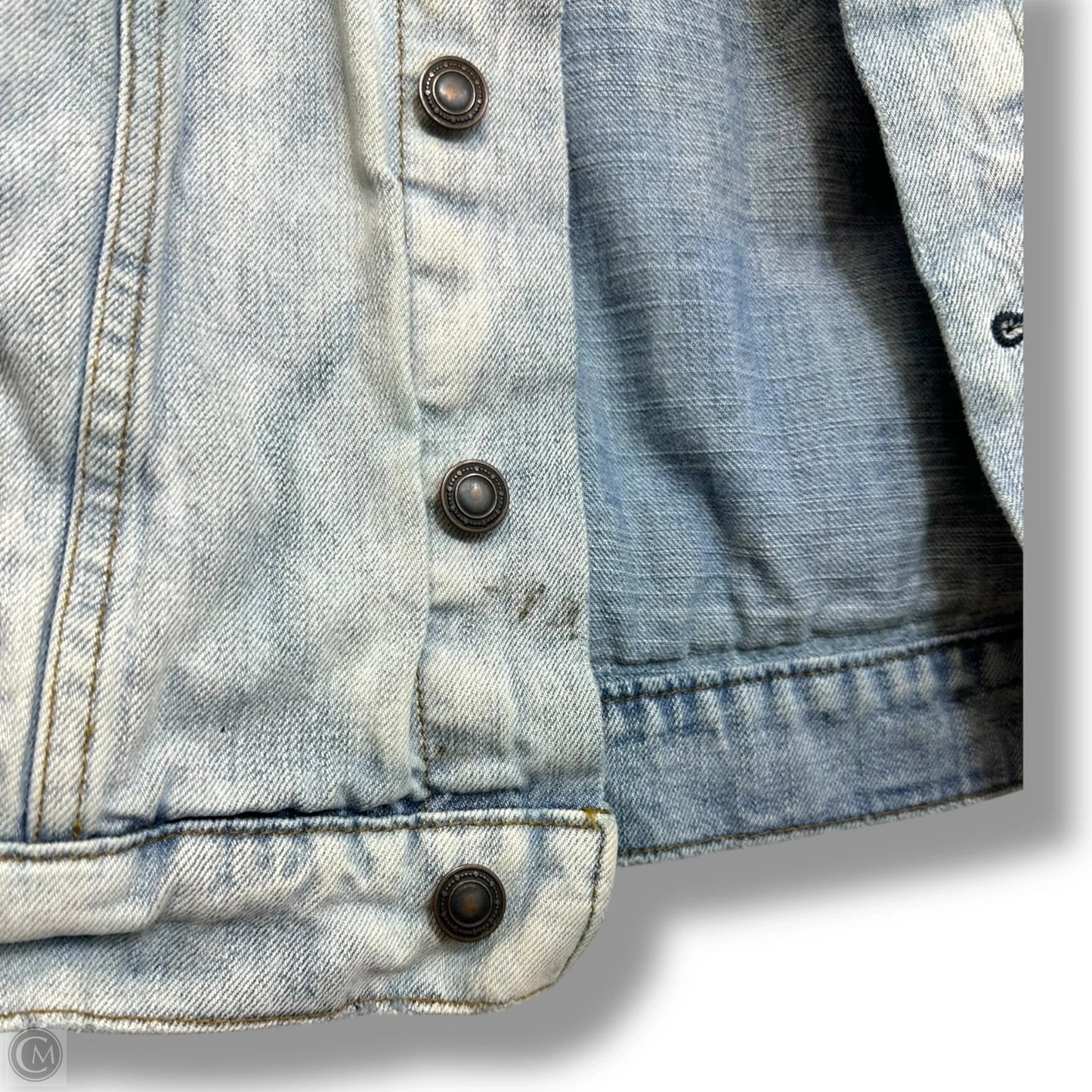 Jacket Denim By Free People In Blue Denim, Size: Xs