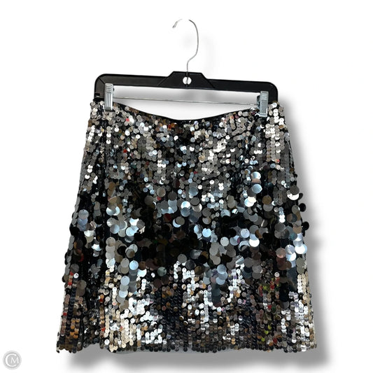 Skirt Mini & Short By Clothes Mentor In Silver, Size: L