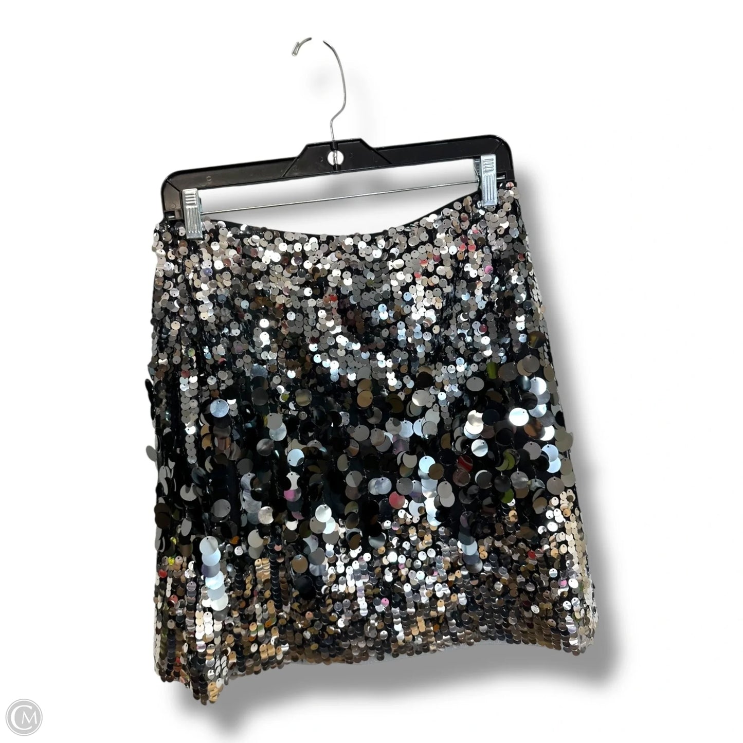 Skirt Mini & Short By Clothes Mentor In Silver, Size: L