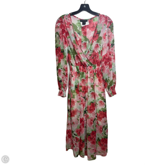 Dress Party Midi By Clothes Mentor In Floral Print, Size: 6