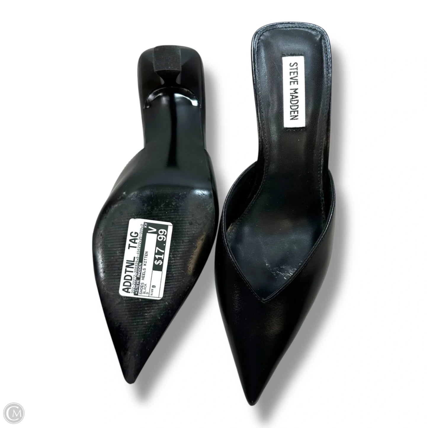 Shoes Heels Kitten By Steve Madden In Black, Size: 9