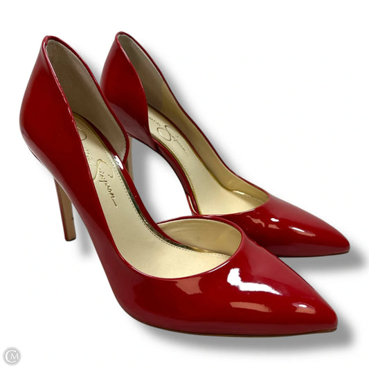 Shoes Heels Stiletto By Jessica Simpson In Red, Size: 9