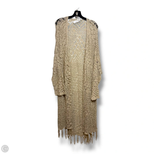 Cardigan By Heyson In Tan, Size: 2x