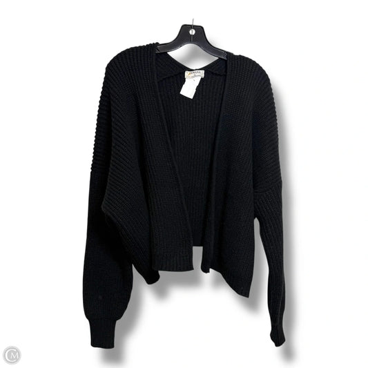 Cardigan By Zenana In Black, Size: Xl
