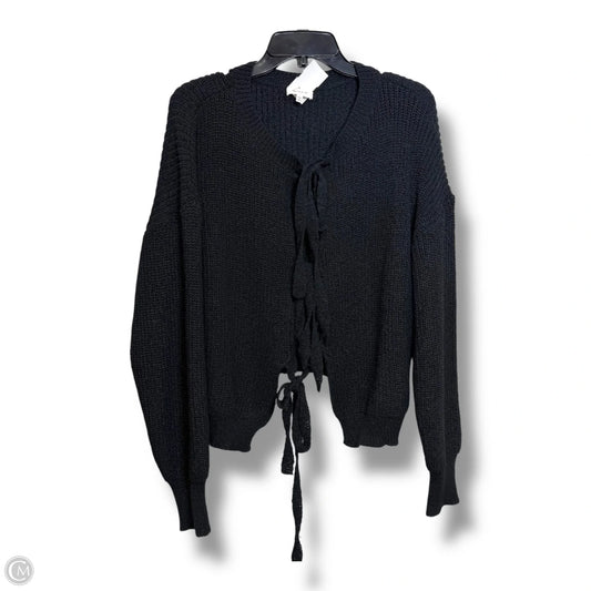 Cardigan By Clothes Mentor In Black, Size: L