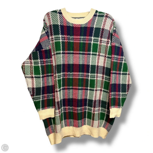 Sweater By Heyson In Plaid Pattern, Size: L