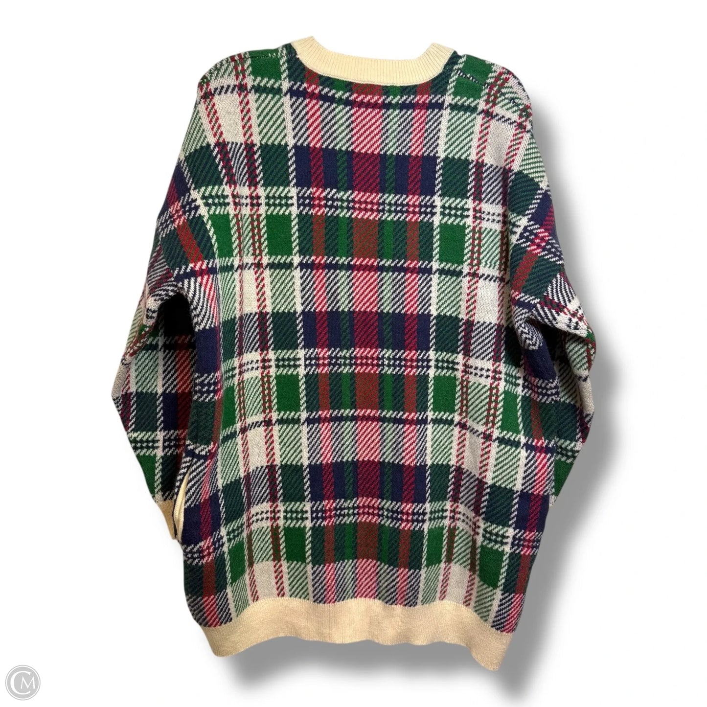 Sweater By Heyson In Plaid Pattern, Size: L