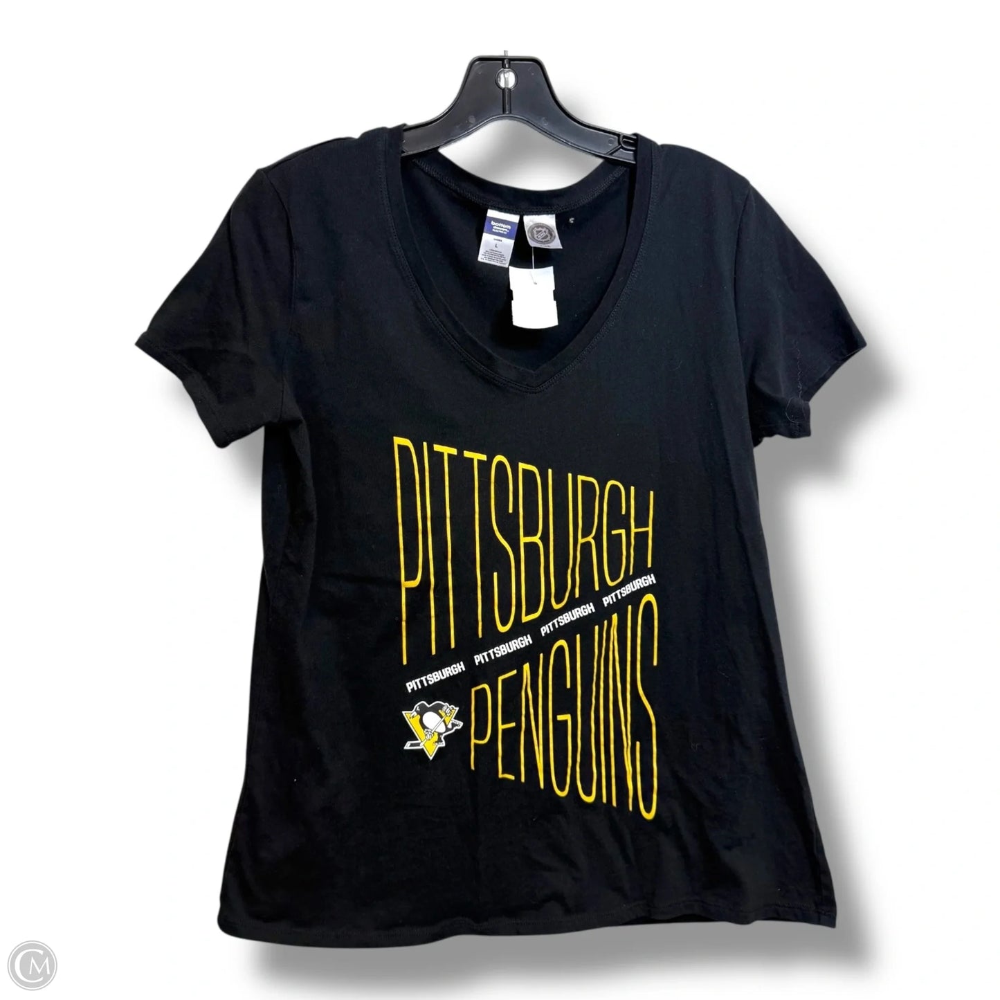 Top Short Sleeve Basic By Cmf In Black, Size: L