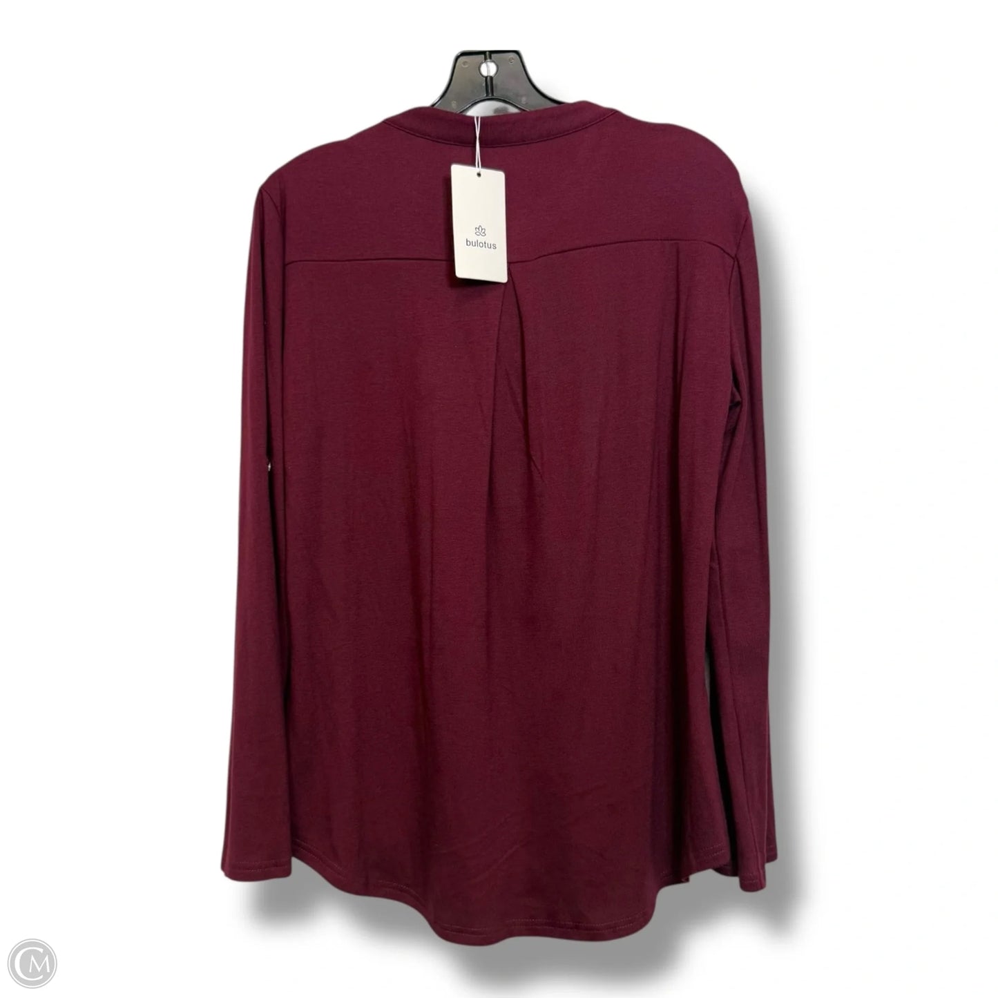 Top Long Sleeve By Clothes Mentor In Maroon, Size: L