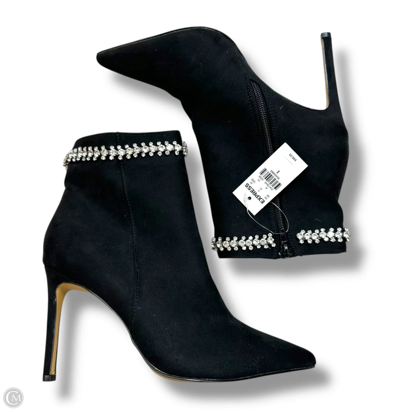 Boots Ankle Heels By Express In Black, Size: 8