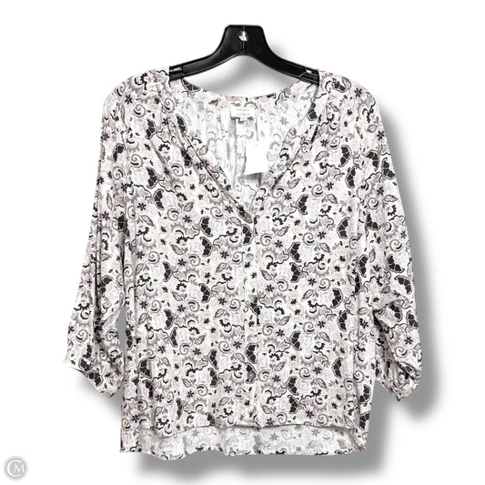Top Long Sleeve By Z Supply In Floral Print, Size: S