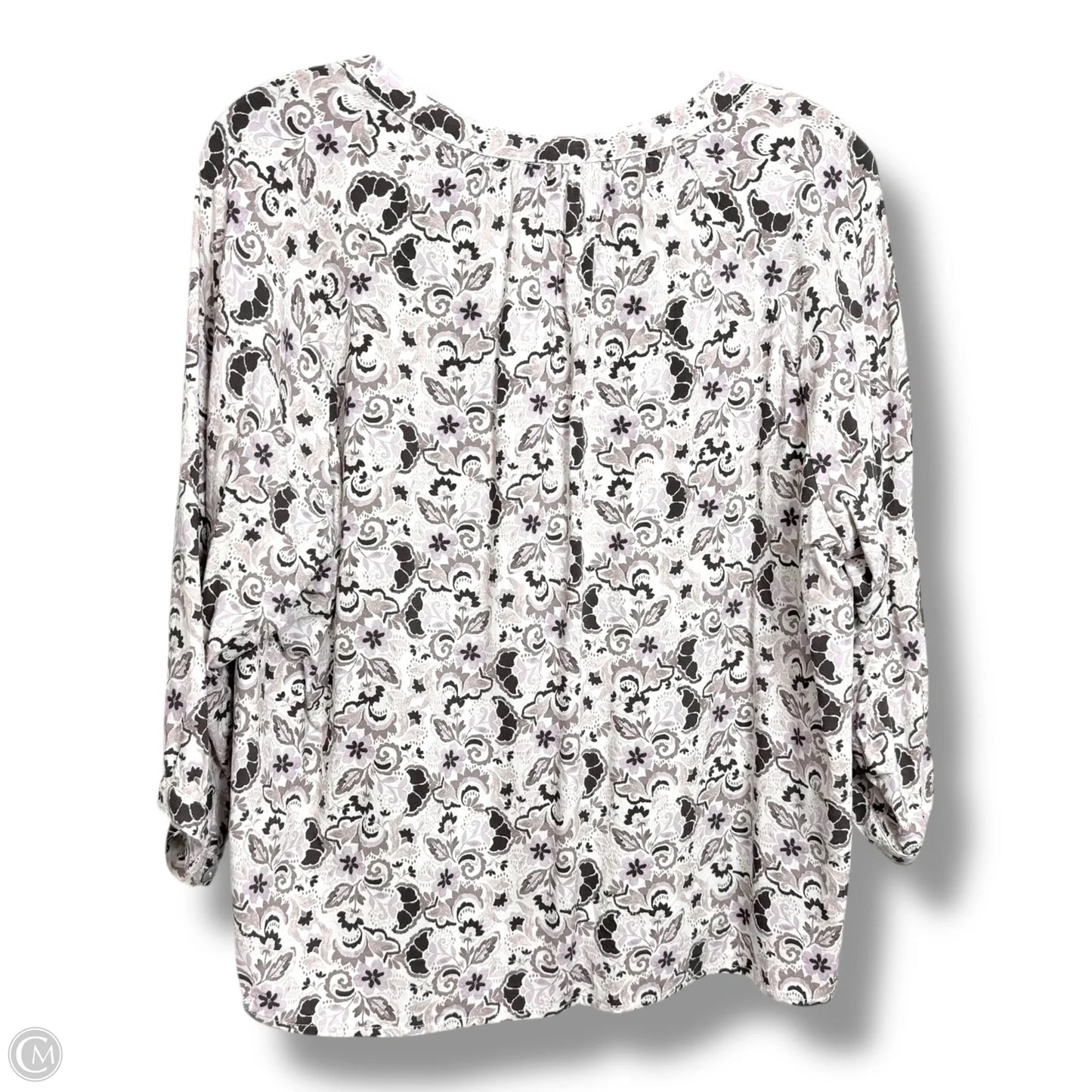 Top Long Sleeve By Z Supply In Floral Print, Size: S