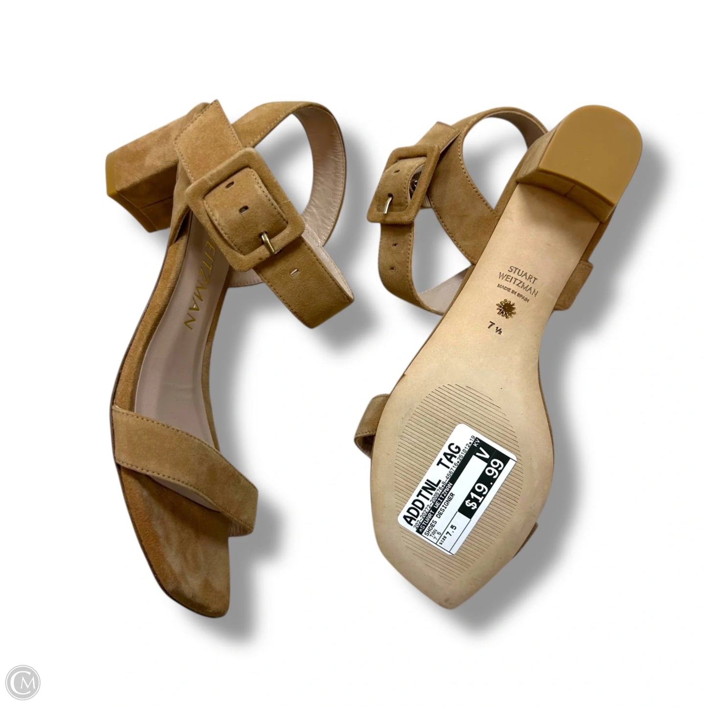 Shoes Designer By Stuart Weitzman In Tan, Size: 7.5