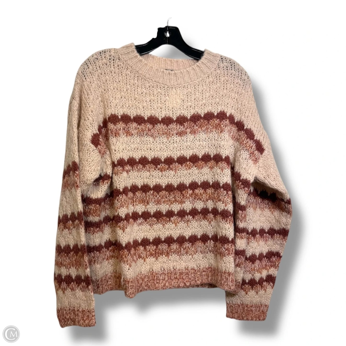 Alpaca Wool Sweater By Elsamanda In Beige, Size: L