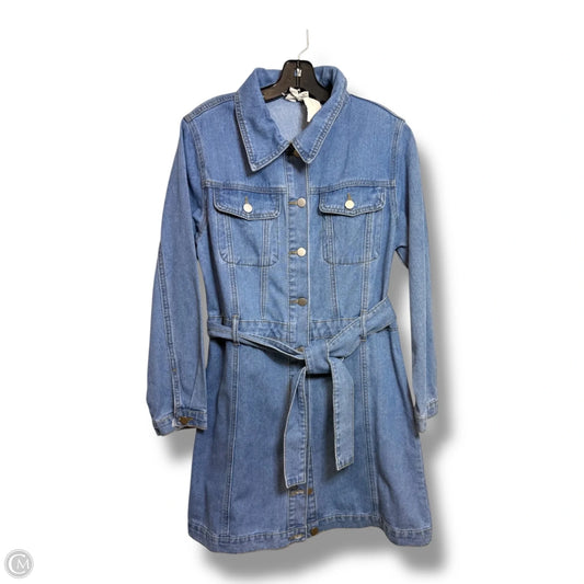 Dress Casual Short By Joie In Blue Denim, Size: L