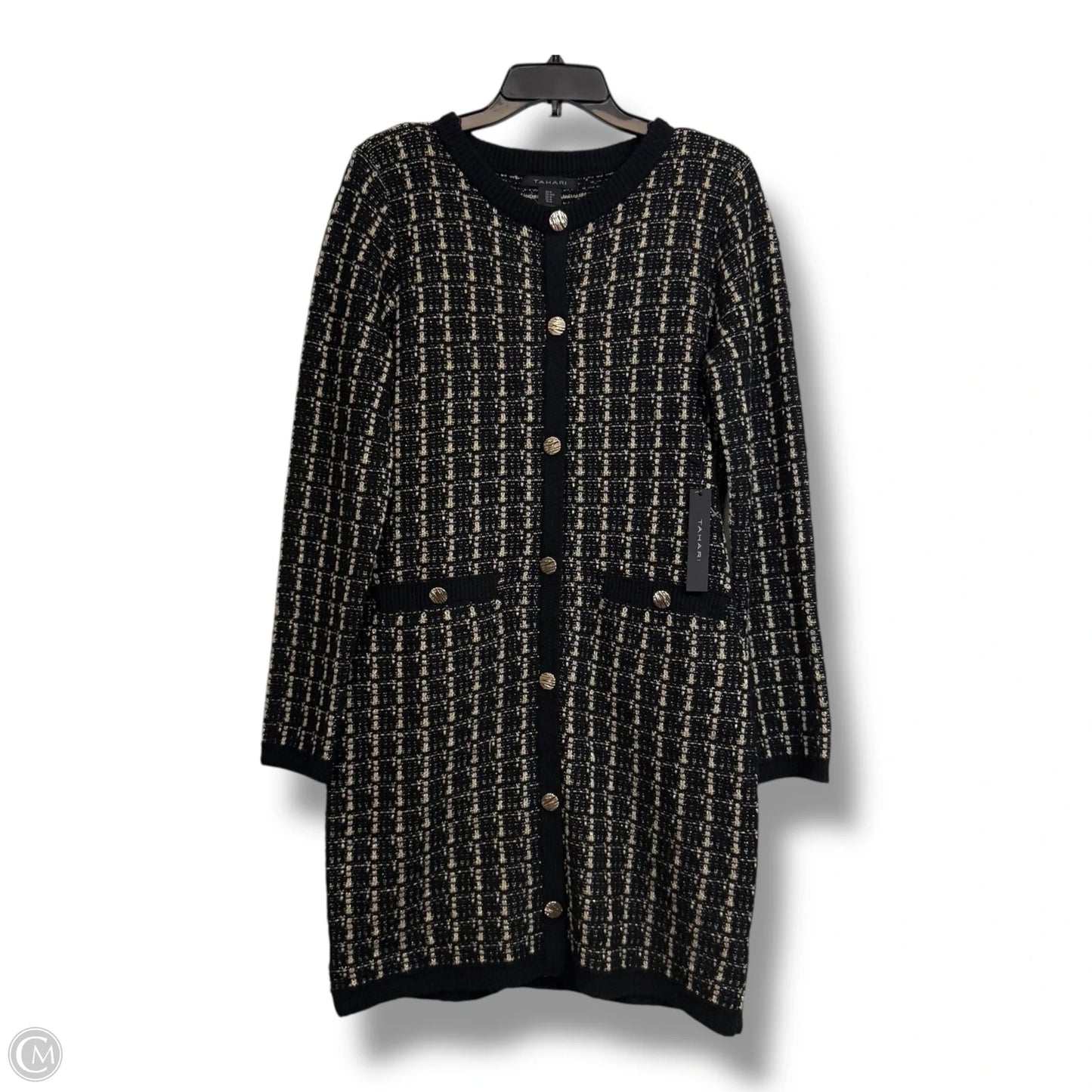 Dress Party Short By Tahari In Black, Size: M