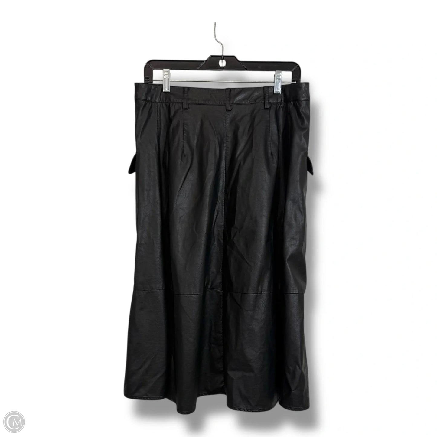 Skirt Midi By Banana Republic In Black, Size: 10