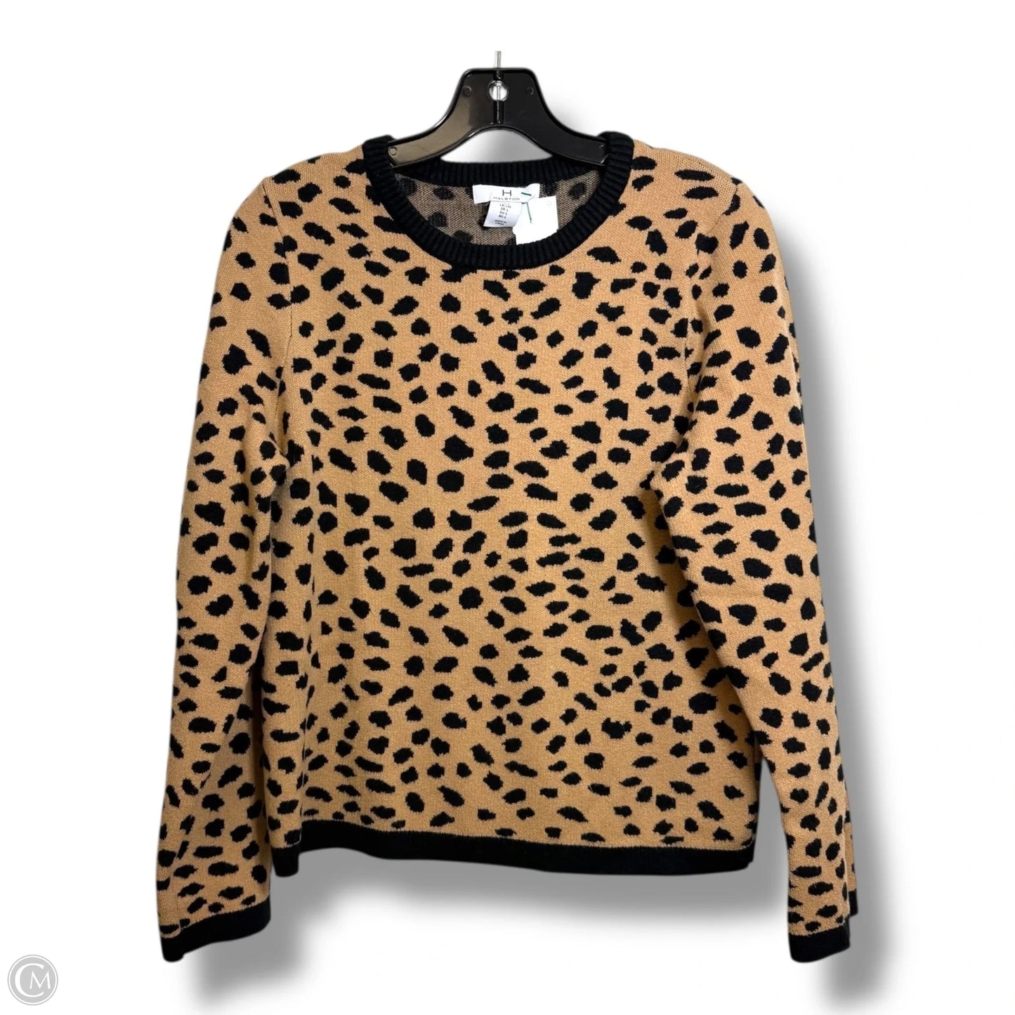 Sweater By H For Halston In Animal Print, Size: L