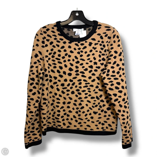 Sweater By H For Halston In Animal Print, Size: L