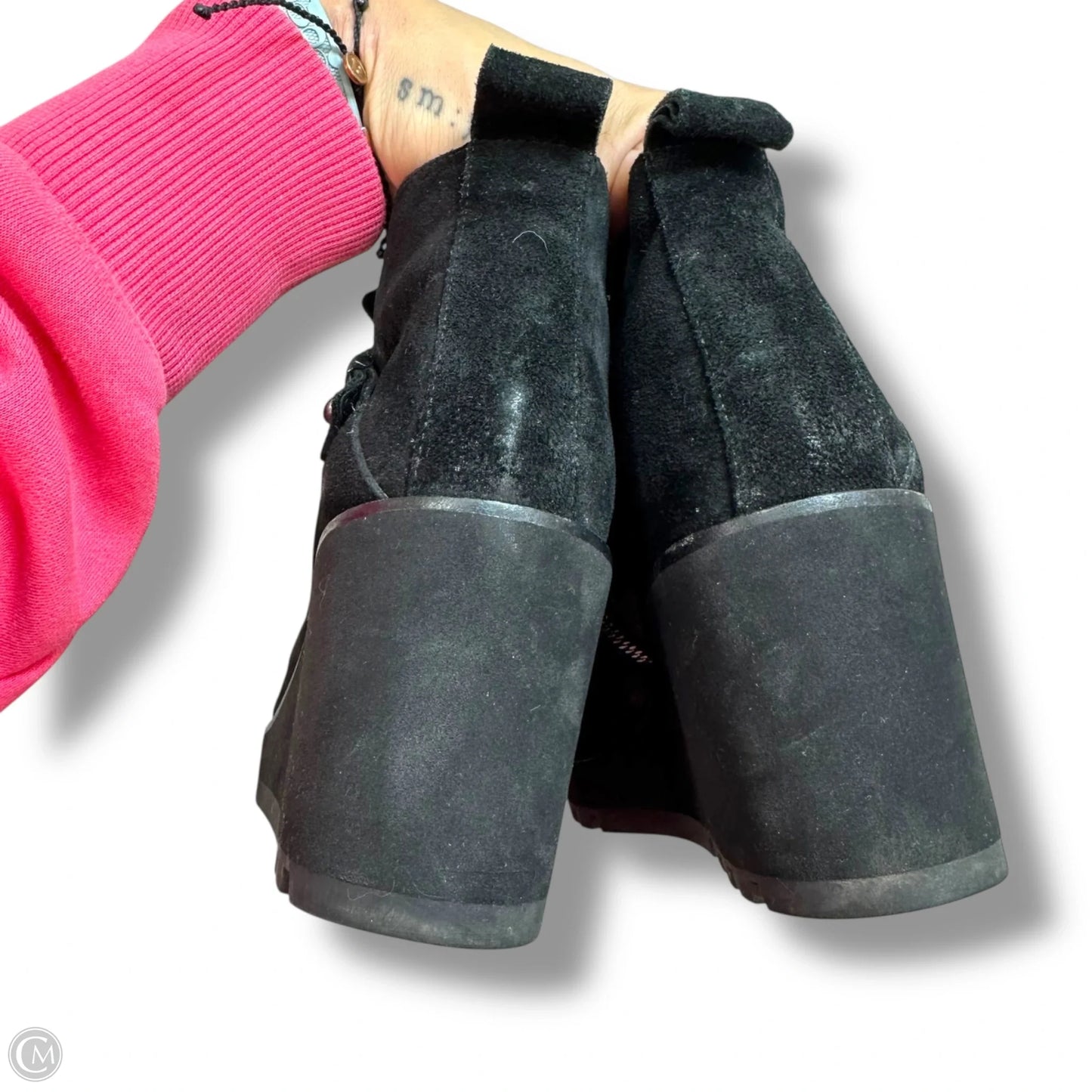 Boots Ankle Heels By Eileen Fisher In Black, Size: 7