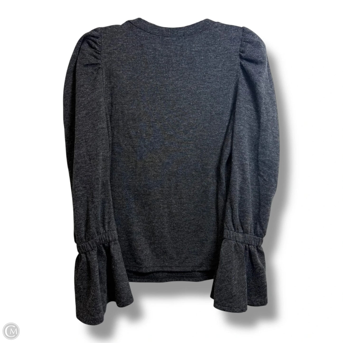 Top Long Sleeve By Ces Femme In Grey, Size: M