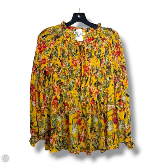 Top Long Sleeve By Rose And Olive In Yellow, Size: S