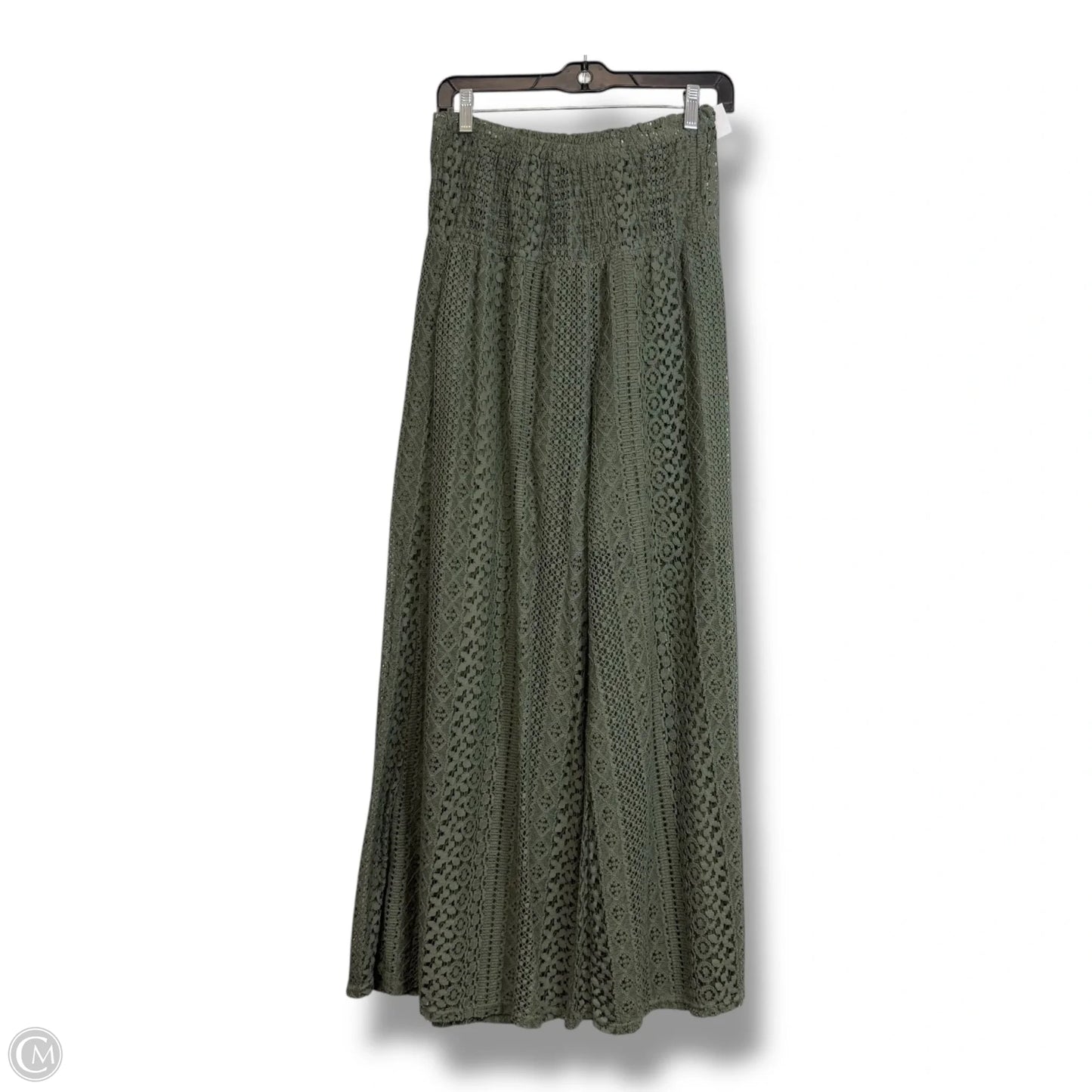 Pants Wide Leg By Clothes Mentor In Green, Size: S