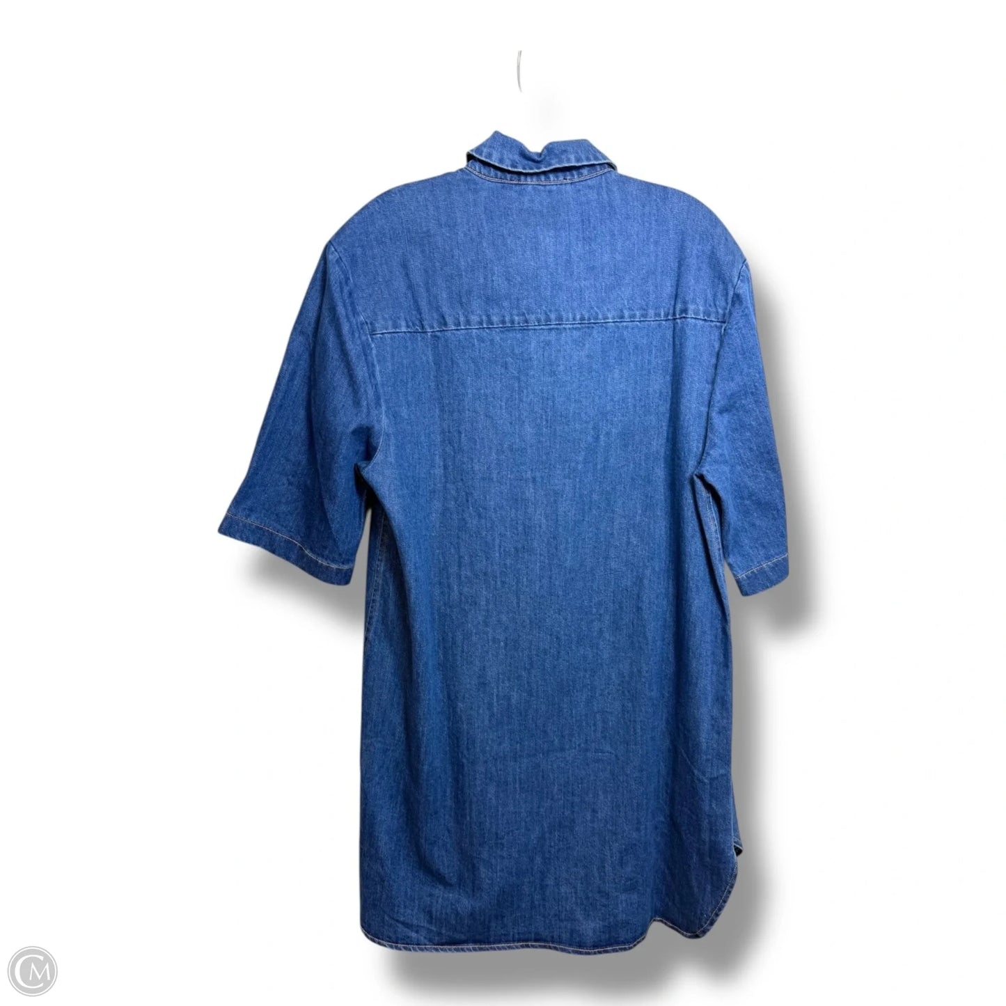 Dress Casual Short By Olivaceous In Blue Denim, Size: S