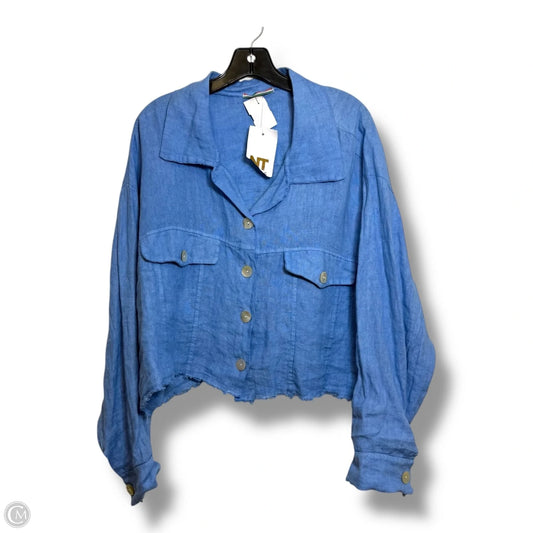 Top Long Sleeve By Clothes Mentor In Blue, Size: Xl