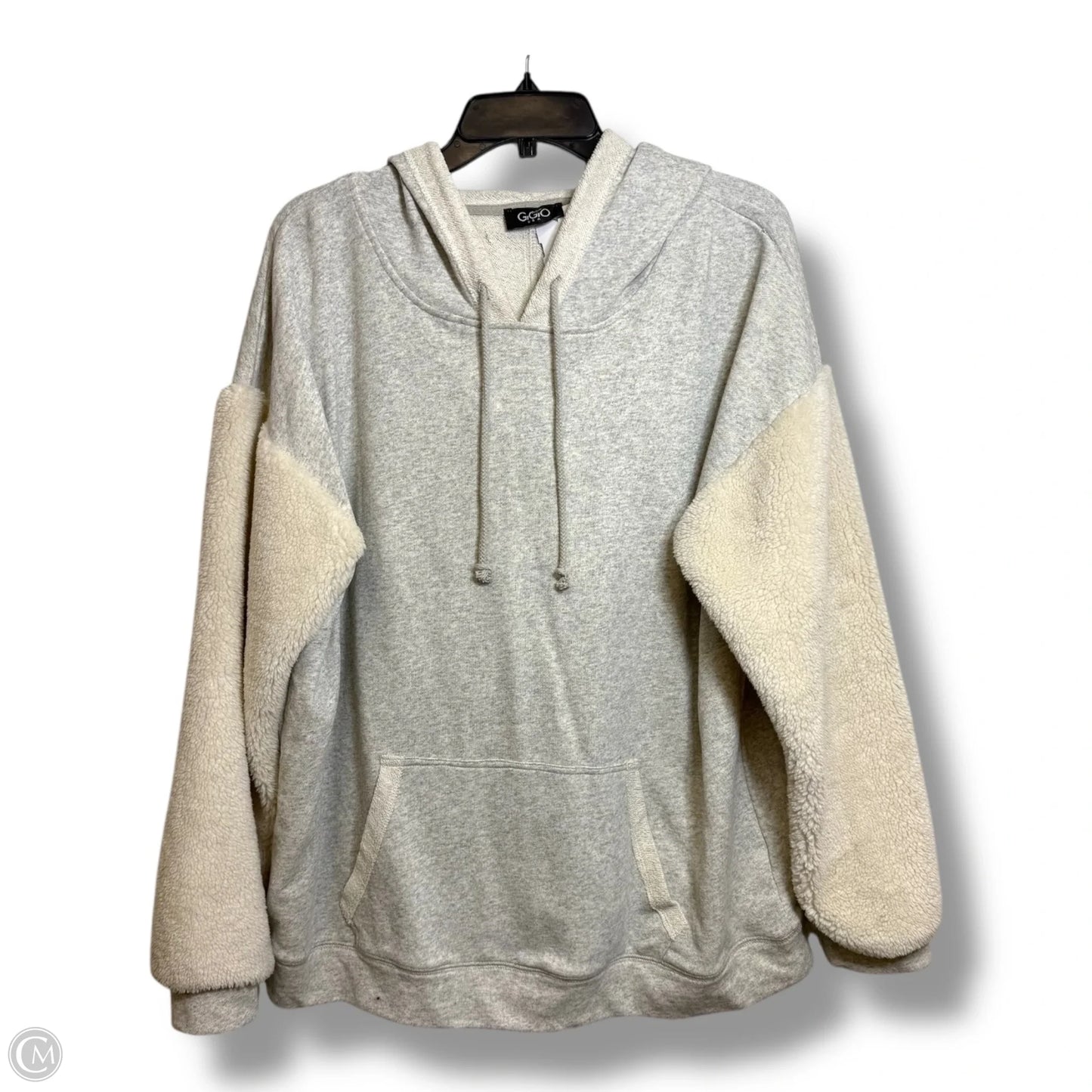 Sweatshirt Hoodie By Gigio In Grey, Size: M