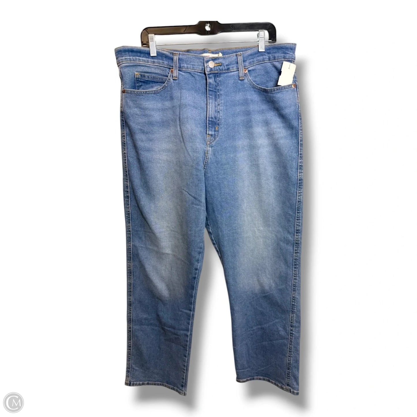 Jeans Boyfriend By Levis In Blue Denim, Size: 16