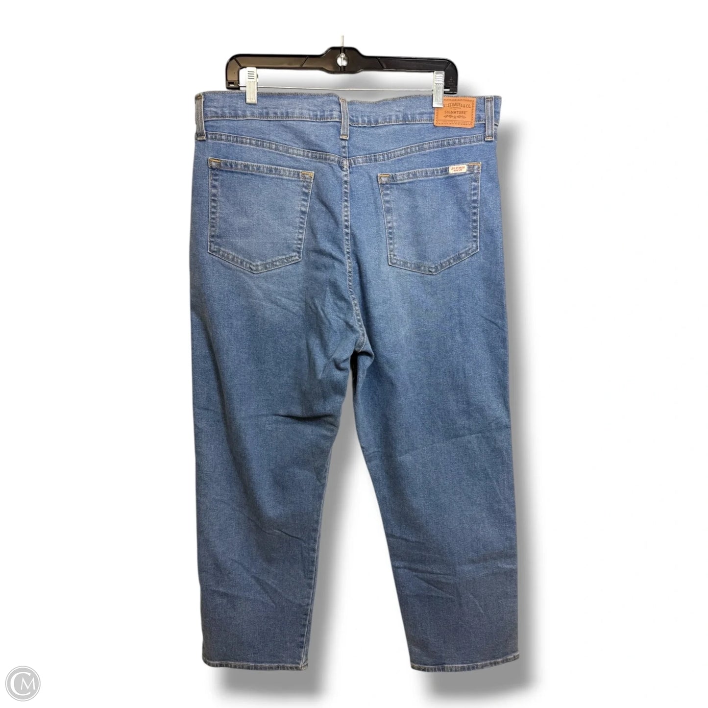 Jeans Boyfriend By Levis In Blue Denim, Size: 16