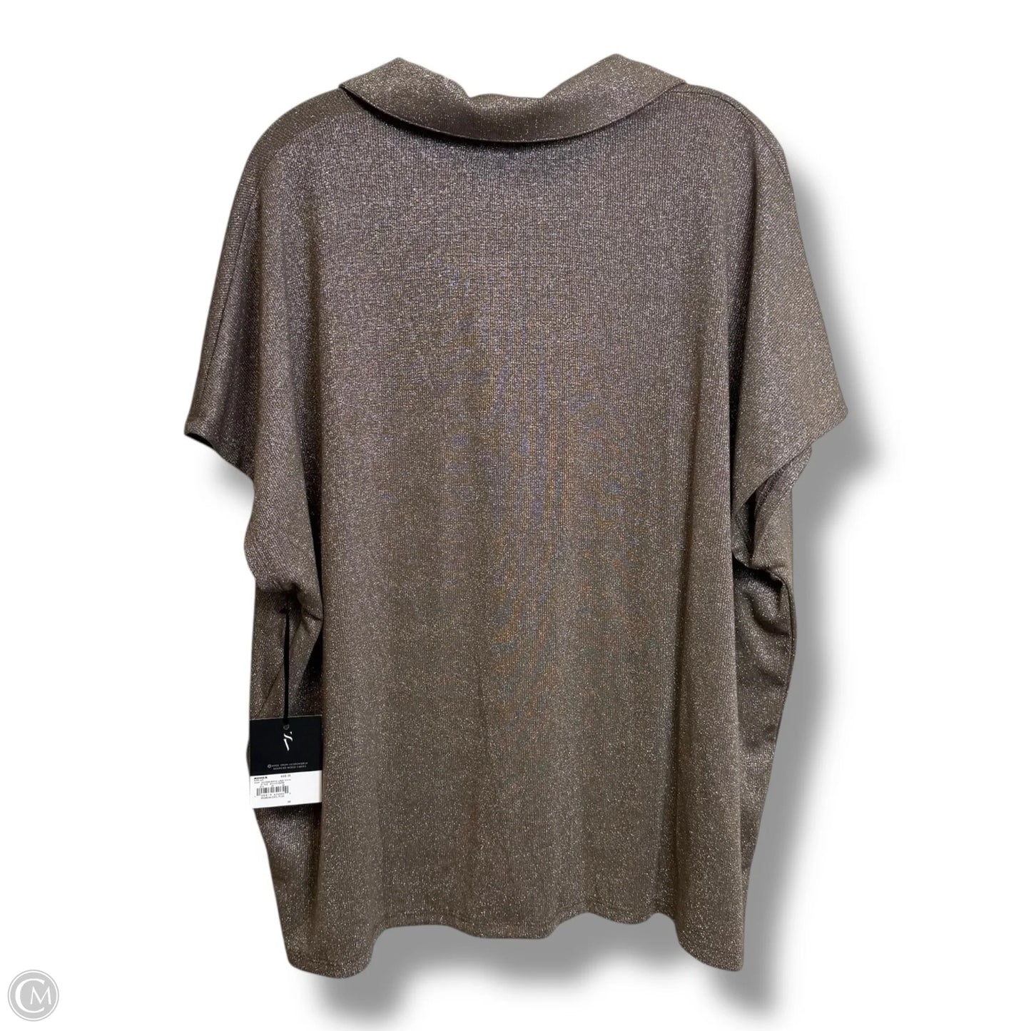 Top Sleeveless By Simply Vera In Bronze, Size: 2x