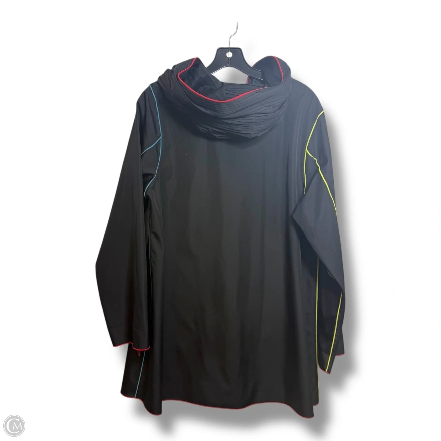 Jacket Windbreaker By Clothes Mentor In Black, Size: M