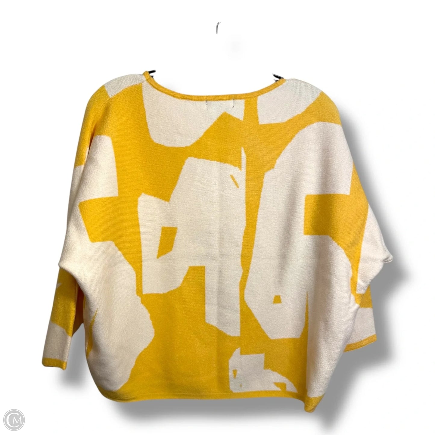 Sweater Short Sleeve By Tahari In Yellow, Size: M