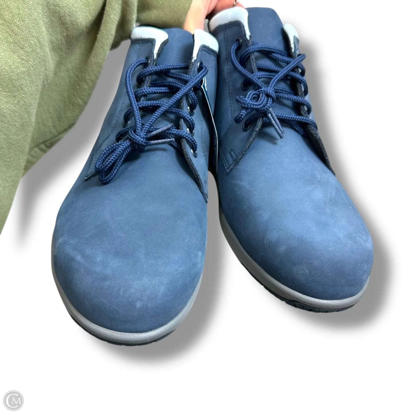 Boots Ankle Flats By Sas In Navy, Size: 10.5