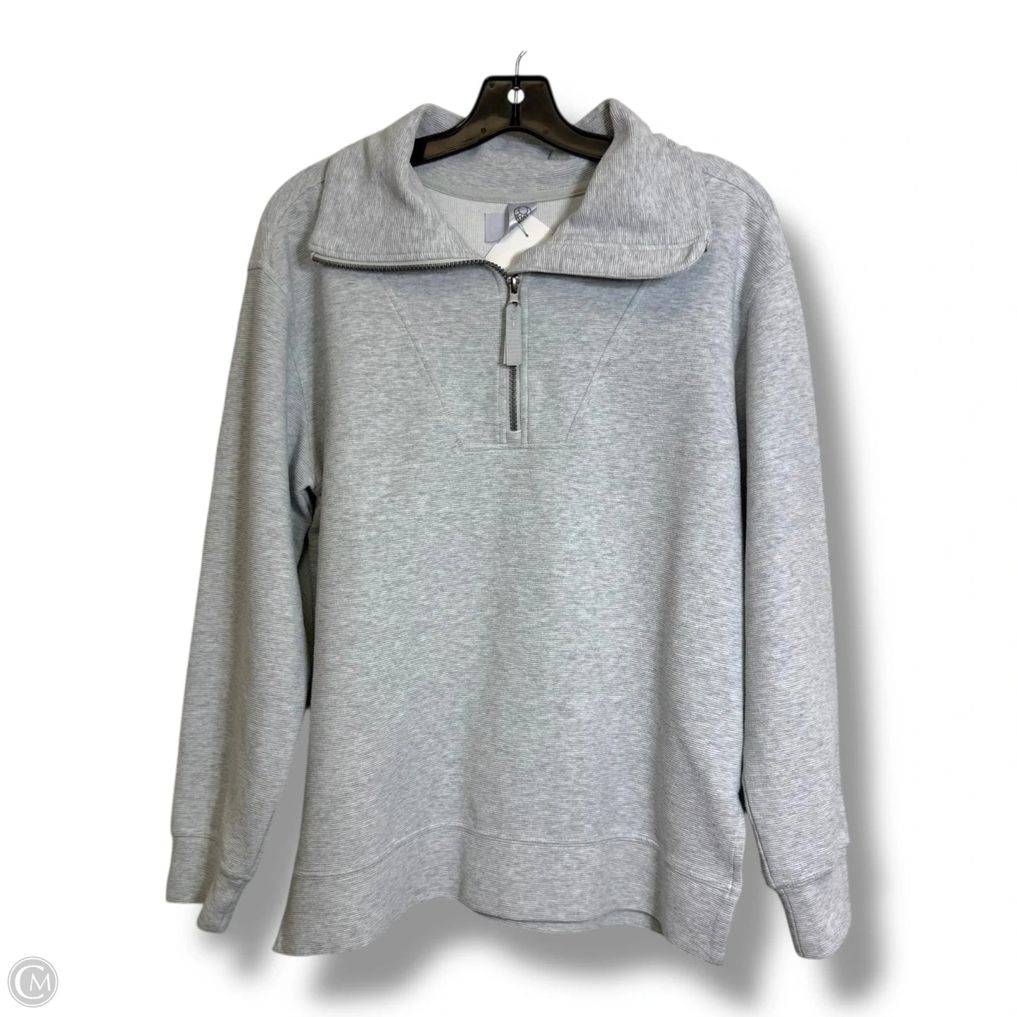 Sweatshirt Collar By Te Verde In Grey, Size: S