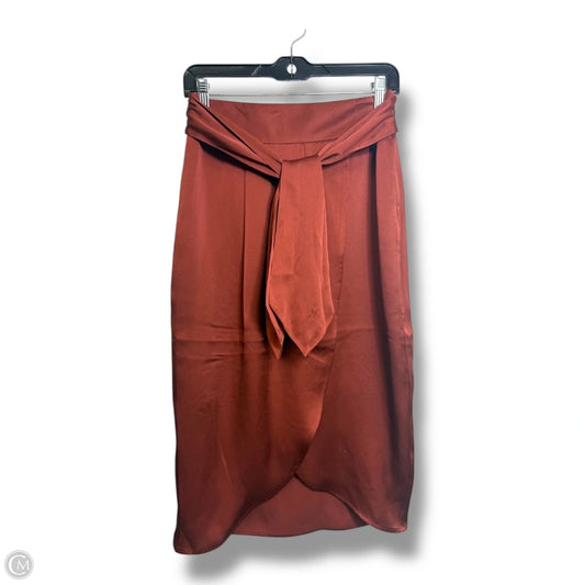 Skirt Midi By Express In Bronze, Size: S