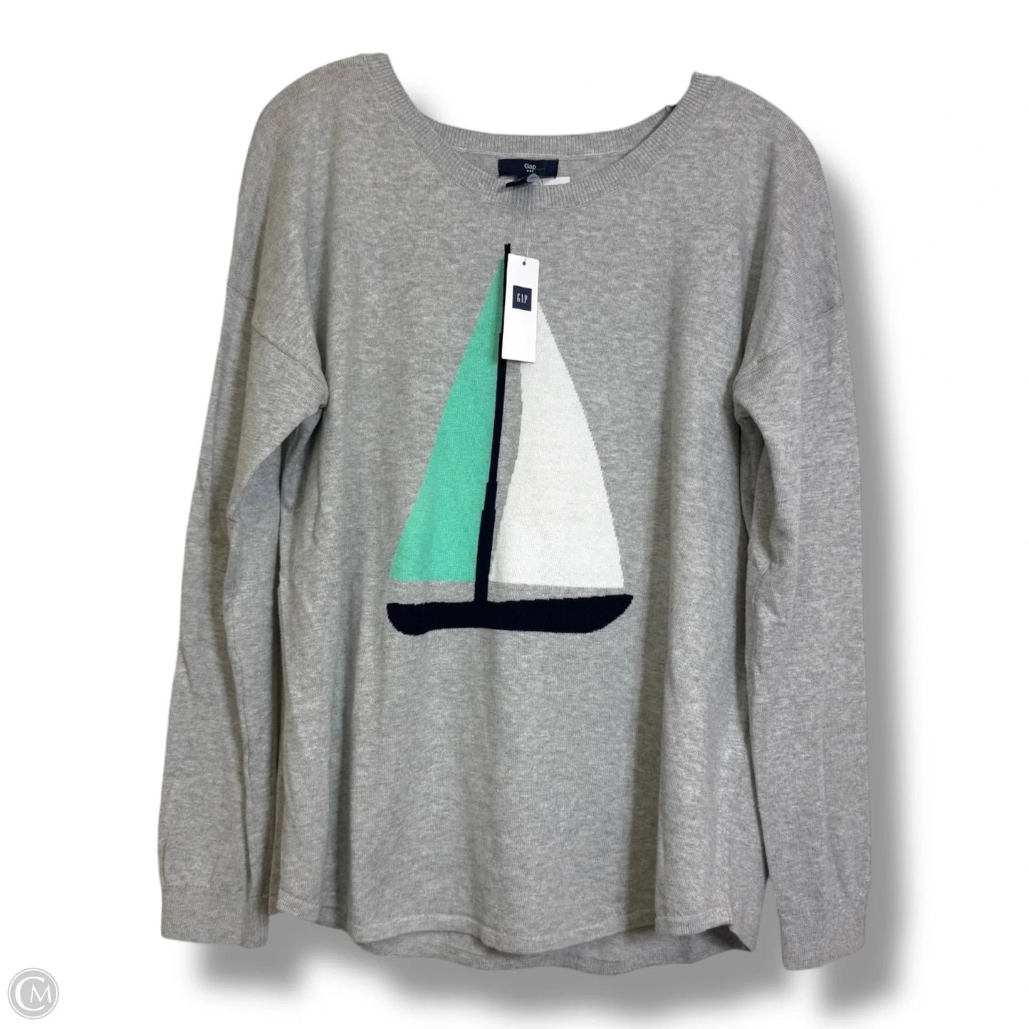 Sweater By Gap In Nautical Print, Size: L