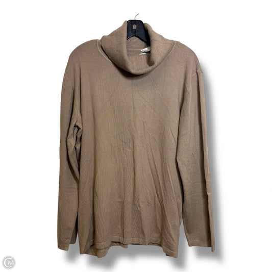 Top Long Sleeve By Clothes Mentor In Taupe, Size: Xl