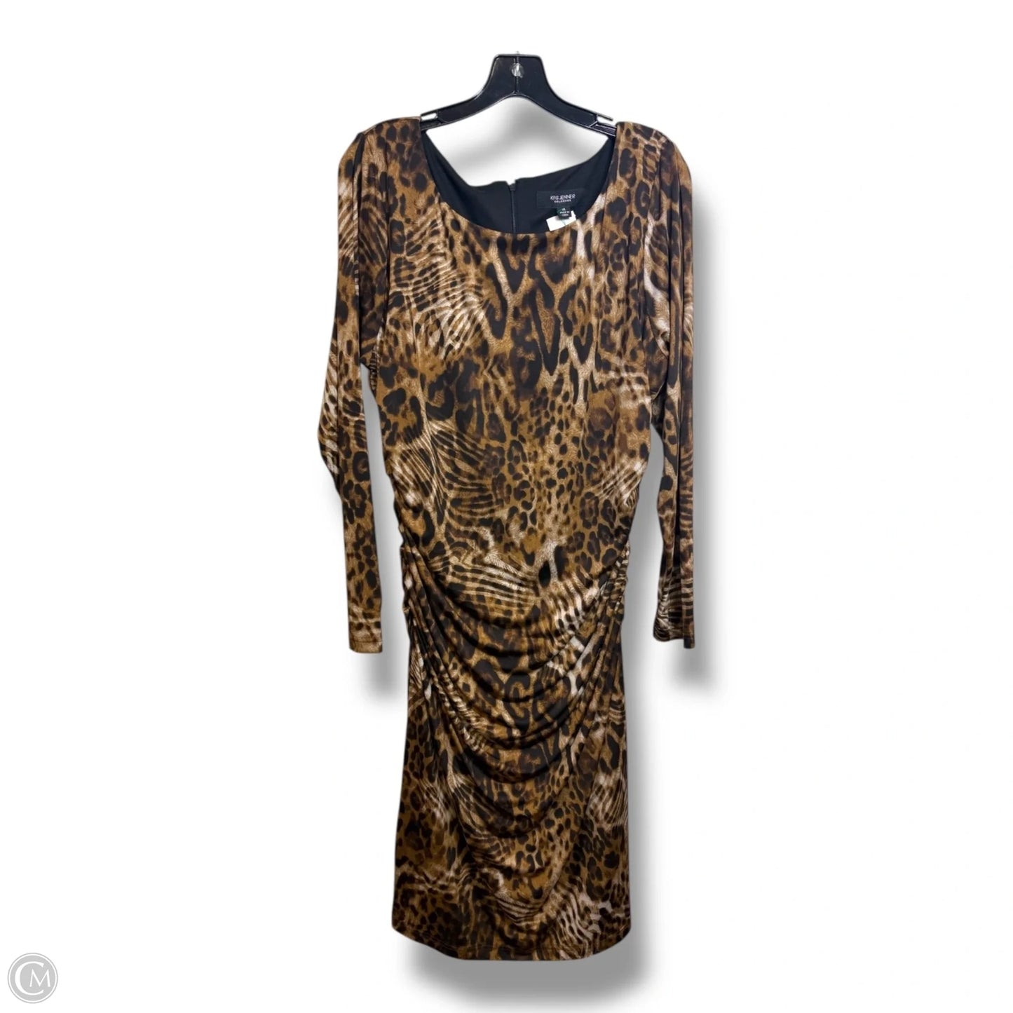 Dress Party Short By Clothes Mentor In Animal Print, Size: Xl