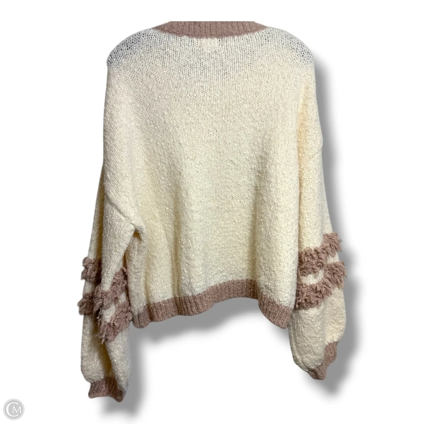Sweater By Debut In Ivory, Size: Xl