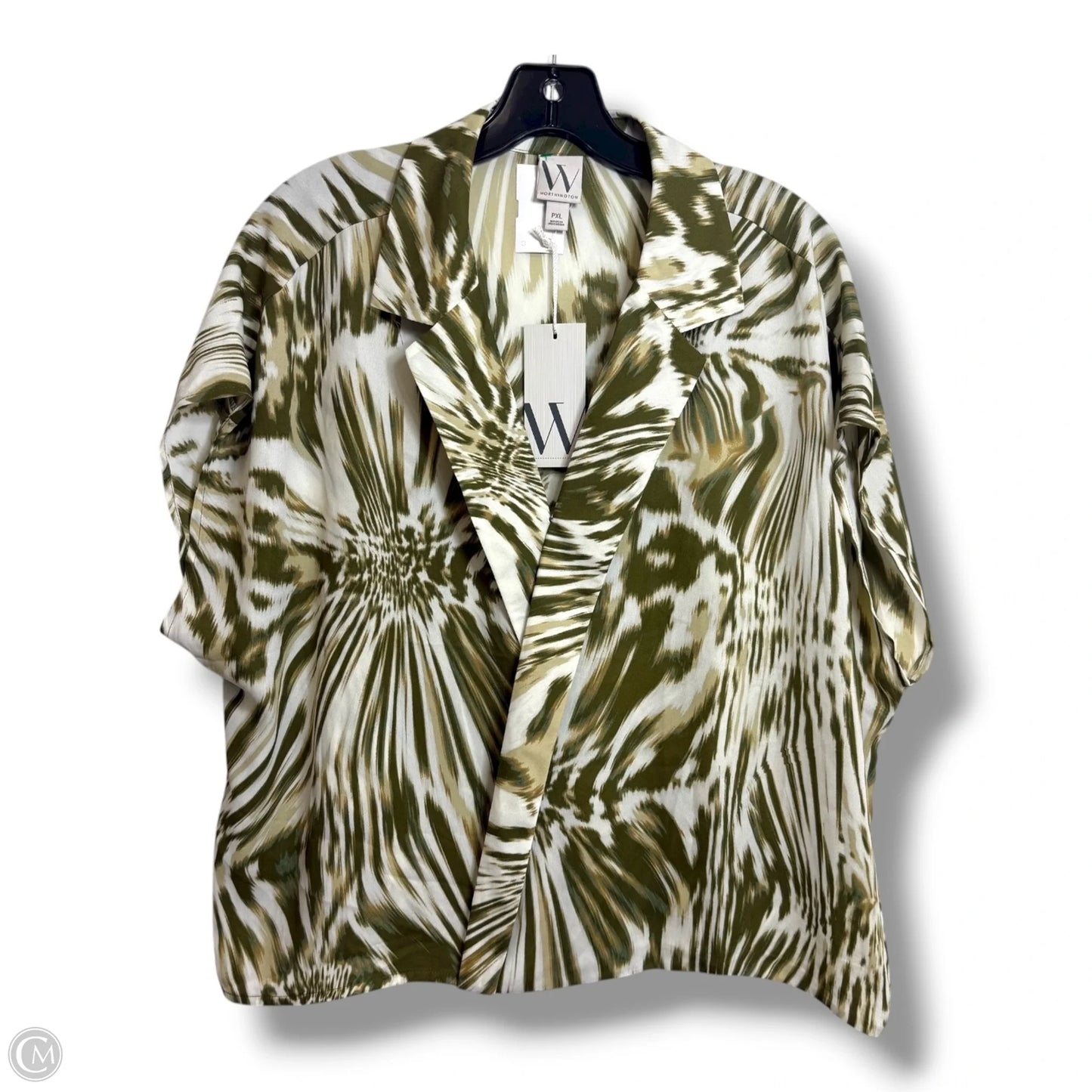 Top Sleeveless By Worthington In Green, Size: Xlp