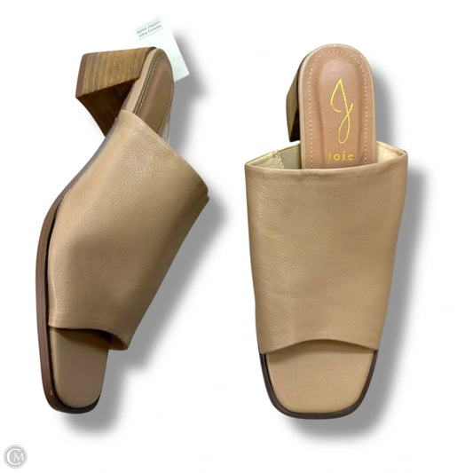 Sandals Heels Block By Joie In Tan, Size: 9