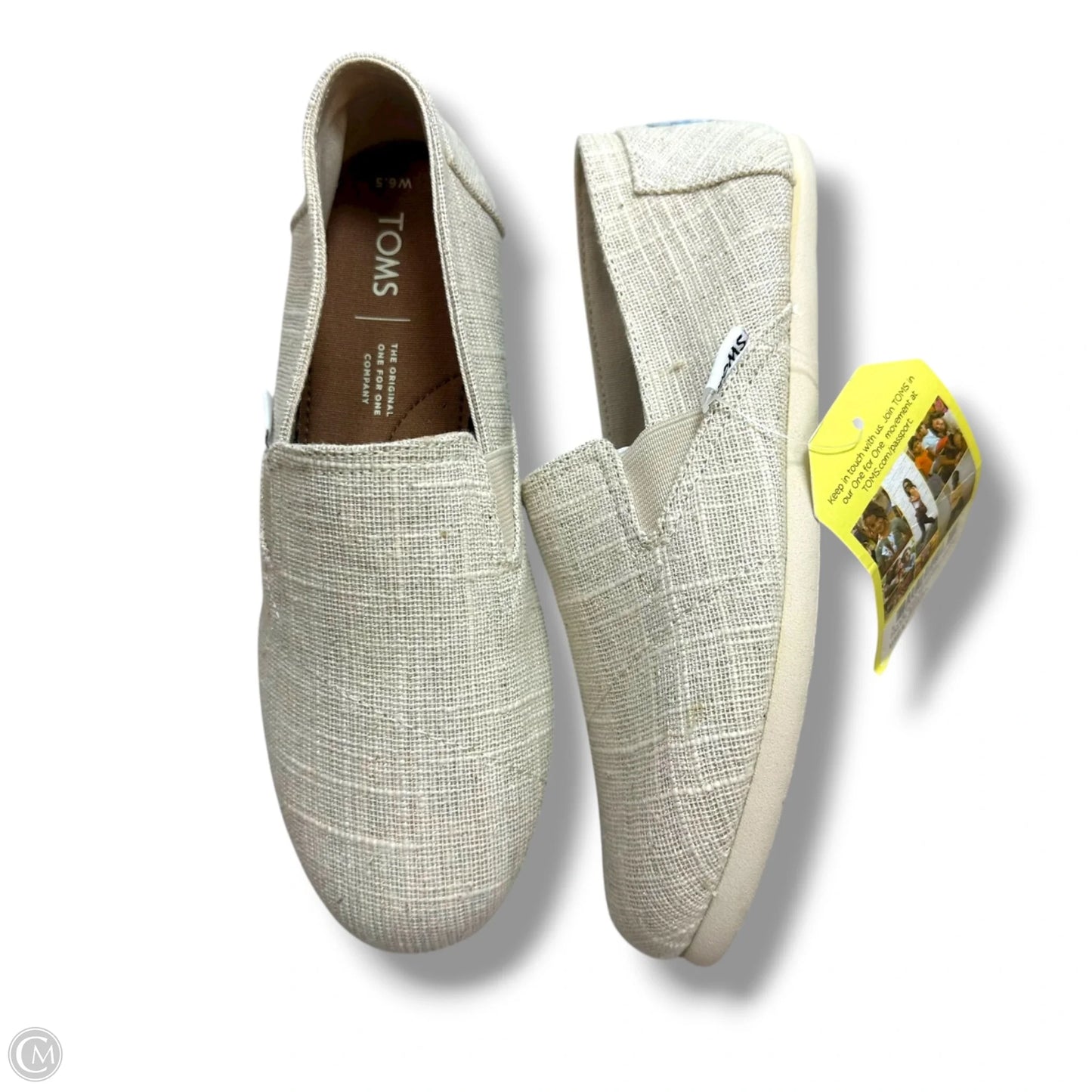 Shoes Flats By Toms In Ivory, Size: 6.5