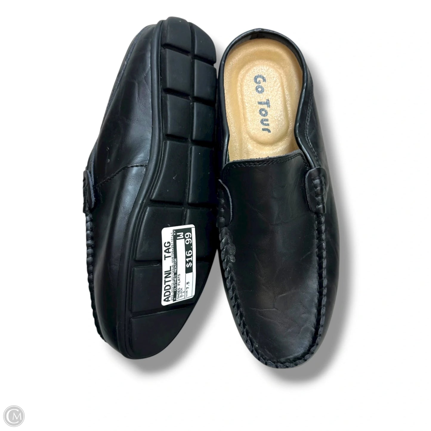 Shoes Flats By Clothes Mentor In Black, Size: 7.5