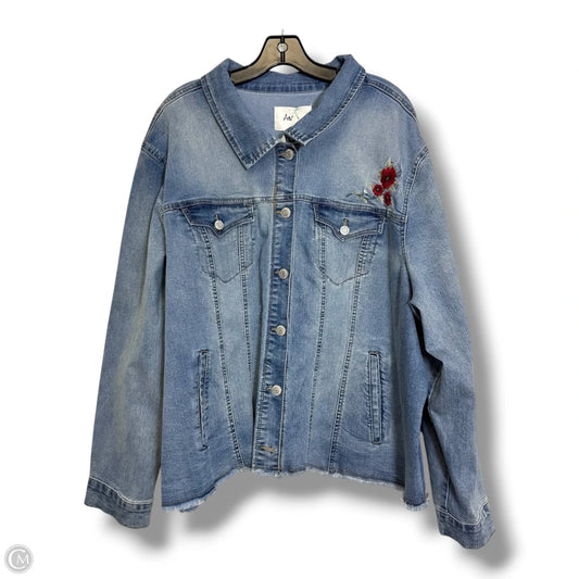 Jacket Denim By Angels In Blue Denim, Size: 3x