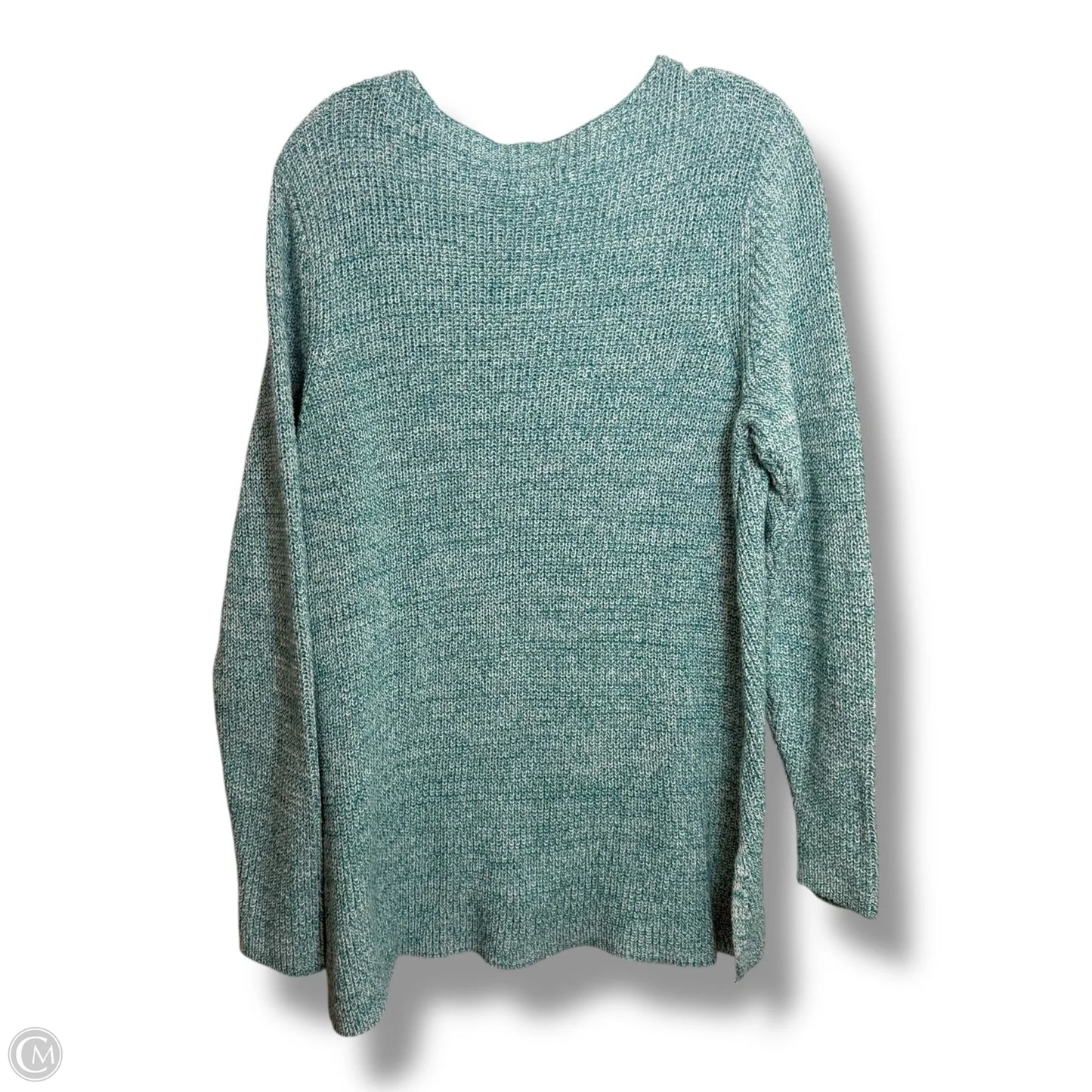 Sweater By Style And Company In Aqua, Size: 1x